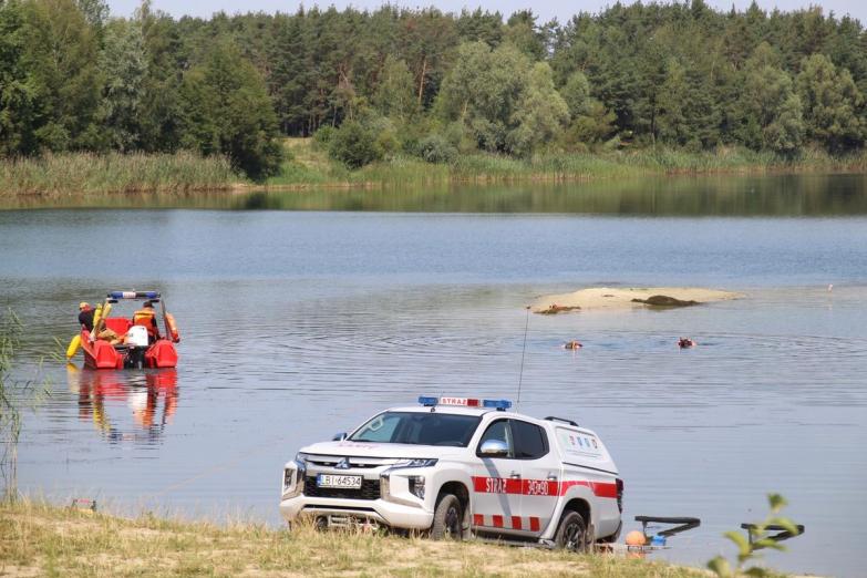 Trwają poszukiwania mężczyzny na żwirowni w Berezie